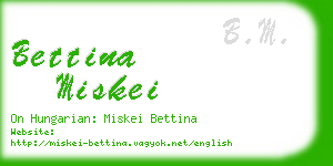 bettina miskei business card